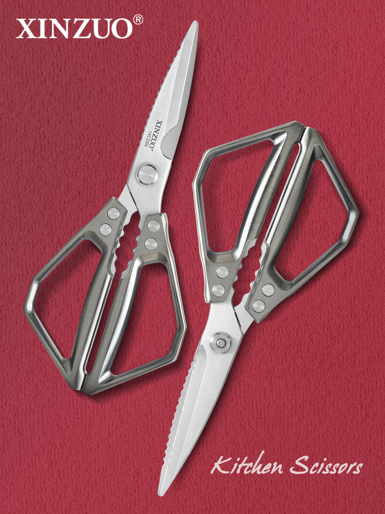 XINZUO 1PC Kitchen Knife Multifunctional & Innovative Design 14C28N Stainless Steel Aluminum Alloy Handle