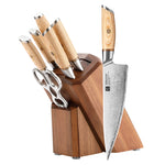 XINZUO Lan Series 3-layer Composite Steel 8PCS Knife Set