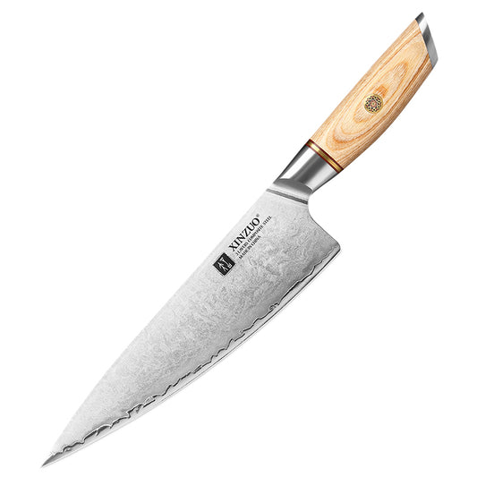 XINZUO Lan Series 3-layer Composite Steel 8.5 inches Chef Knife