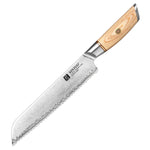 XINZUO Lan Series 3-layer Composite Steel  8.5 inches Bread Knife