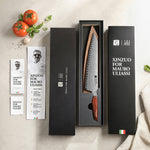 XINZUO Xing Series 10.1 Inches Bunka Knife - 73 Layers Damascus Steel  Ergonomic Rhomboid Rosewood Handle, For Home & Pro Kitchen