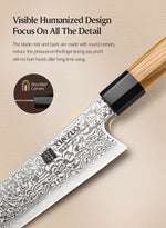 XINZUO PM8 Series 67 Layers Damascus Powder Steel Sakumira Knife 8.5 inches