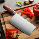 XINZUO 7.5 Inches Meat Cleaver Knife, 3-Layer Forged Steel with Red Sandalwood Handle & Copper Rivets, 58-60HRC