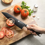 XINZUO Ji Series High Carbon Steel 3PCS Knife Set 67 Layers Damascus Steel Utility+Santoku+Bunka Knife,Kitchen Utensils