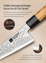 XINZUO PM8 Series 67 Layers Damascus Powder Steel Multipurpose Knife 5.8 inches