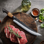 XINZUO 10 Inch Carving Knife 67 Layers Damascus Steel with Burnt Oak Handle - Precision Slicing Knife for Meat, Poultry & Roasts