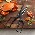XINZUO 5Cr15 Stainless Steel Multifunctional Kitchen Scissors – One-Piece Solid Construction, Detachable & Ergonomic (Black/Silver/Bronze)