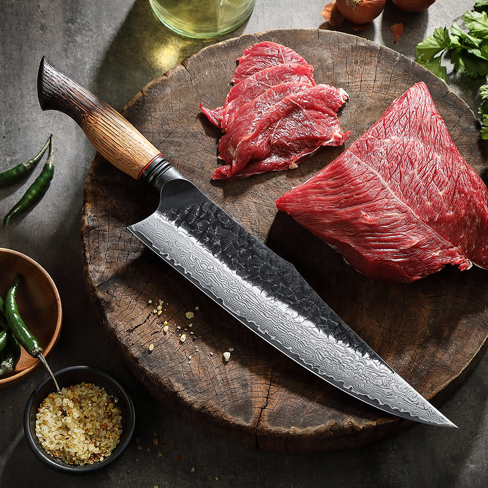 XINZUO Customized 67 Layers Damascus Steel 10.2 Inches Chef Knife Hardness 60±2HRC Household Kitchen Knife