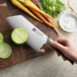 XINZUO High-Performance Cleaver Knife 7.1 Inches 3-Layer Composite Steel Blade for Kitchen Cooking