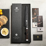 XINZUO 67-Layer Damascus Bread Knife – Crust to Crumb, Perfectly Preserved
