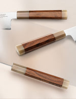 XINZUO Zhen XZ05 Series ZDP-189 Powder Steel Chef Knife 8.5 Inch, Made of Three-layer Composite Steel, Hardness Reaches 65-67HRC, Desert lronwood Octagonal HandIe