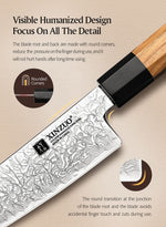 XINZUO PM8 Series 67 Layers Damascus Powder Santoku Knife 5.5 inches