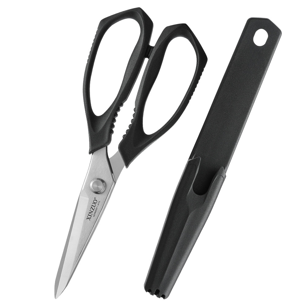XINZUO 5 Colors Magnetic Kitchen Scissors with Fridge Storage – German 1.4116 Molybdenum-Vanadium Steel, Multi-Purpose