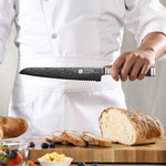 XINZUO 67-Layer Damascus Bread Knife – Crust to Crumb, Perfectly Preserved