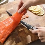 XINZUO Professional Fillet Knife, 67-layers Damascus Super Steel，Ergonomic Non-Slip Handle, Sharp Cutting Knife for Deboning Fish & Slicing Seafood