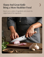 XINZUO Zhen XZ05 Series ZDP-189 Powder Steel Kitchen Knife 5pcs Set, Made of Three-layer Composite Steel, Hardness Reaches 65-67HRC, Desert lronwood Octagonal HandIe