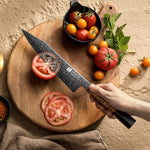 XINZUO 8.3 Inches Bunka Knife Ultra Sharp ZDP-189 Damascus Chef Knife Ergonomic Octagonal Handle Cooking Knife