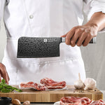 XINZUO Ji Series 67 Layers Damascus Steel Bone Chopper Knife 7Cr17MoV Steel Core Razor Sharp Kitchen Knife