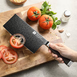 XINZUO Ji Series Chinese Cleaver Knife,7.1 Inches Kitchen Knife,High Hardness 60±2HRC,Cut Vegetable&Meat