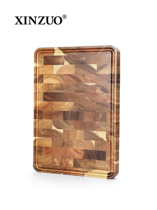 XINZUO Acacia Wood Cutting Board for Kitchen End Grain Cutting Board