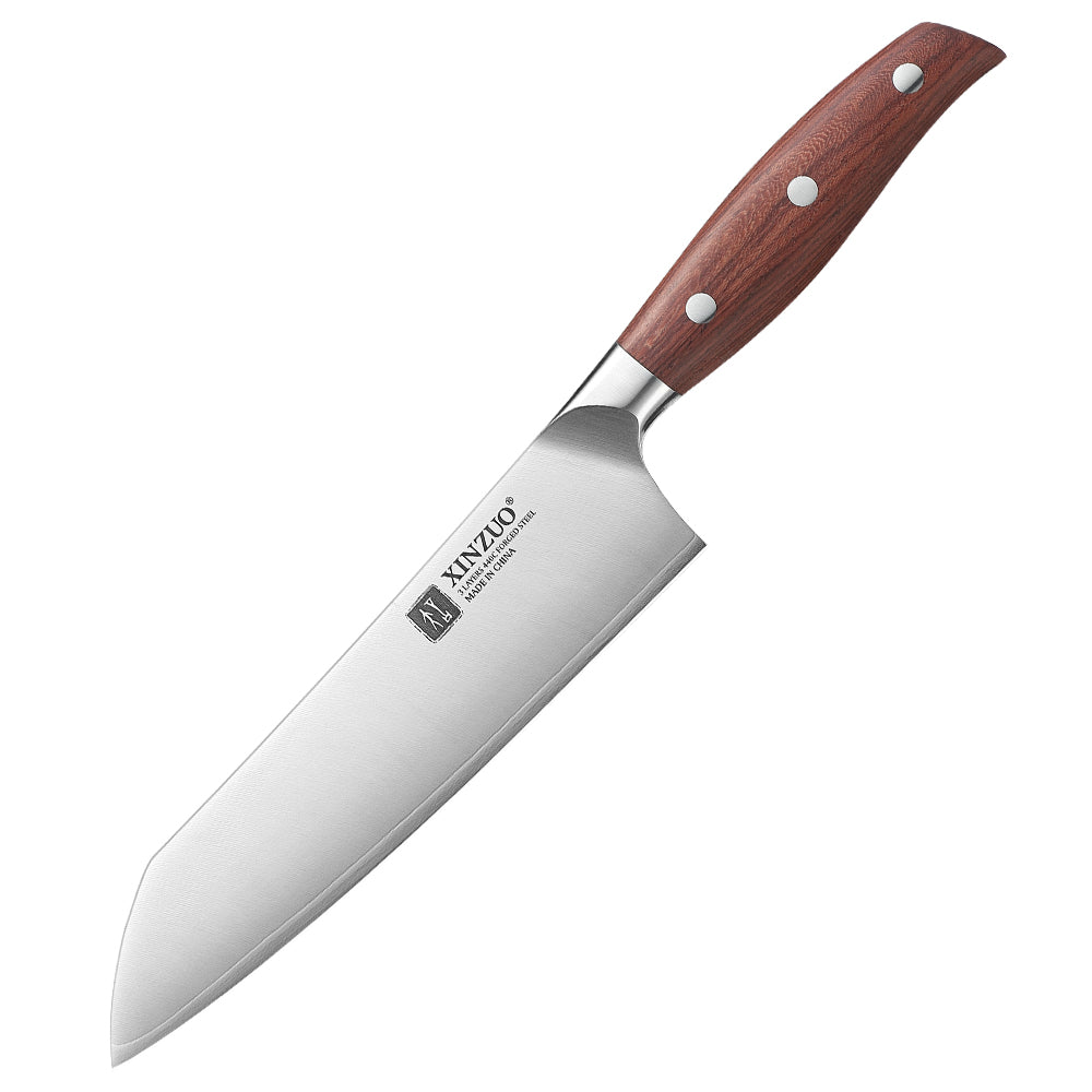 XINZUO Sharp And Durable Santoku Knife 440C Steel Core Hardness 60±1HRC