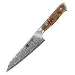 XINZUO Sharp Kitchen Utility Knife 5.3” High Carbon Damascus Steel Knife with Comfort Grip Handle Ideal for Slicing Dicing Chopping