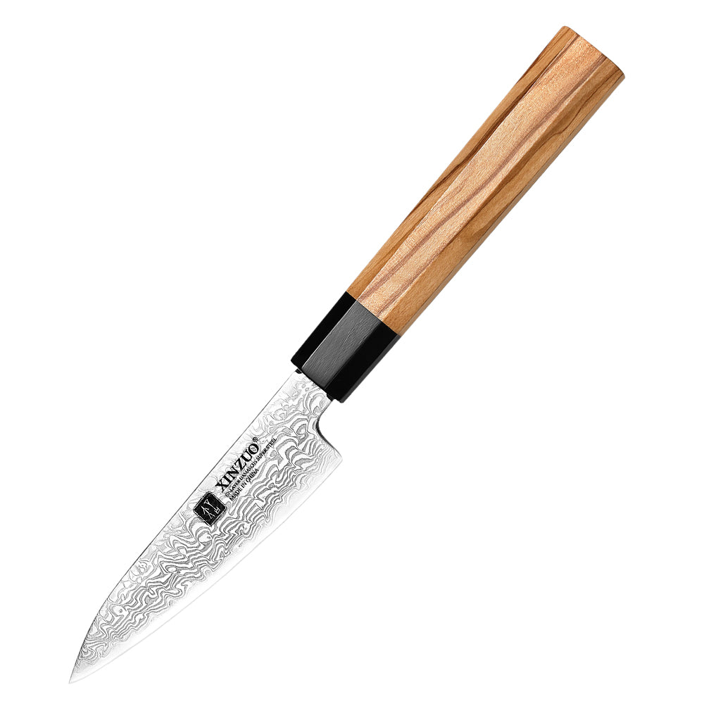 XINZUO PM8  Series 67 Layers Damascus Powder Steel Paring Knife 4 inches
