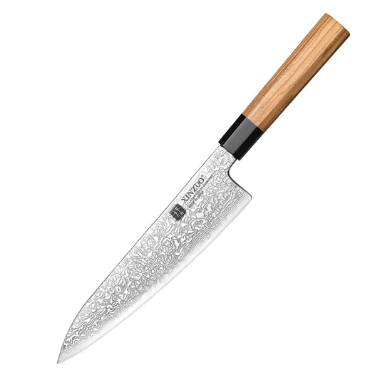 XINZUO PM8  Series 67 Layers Damascus Powder Steel Chef Knife 8.5 inches