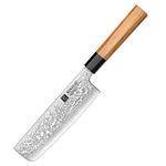 XINZUO PM8  Series 67 Layers Damascus Powder Steel Nakiri Knife 7 inches