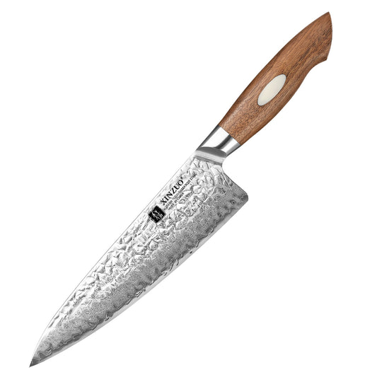 XINZUO 8 Inches 67 Layers Japanese AUS-10 Damascus Steel Chef Knife Jiang Series