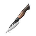 XINZUO 4 Inches 67 Layers Black Damascus Steel Paring Knife with  Burnt Oak Handle MO-Series