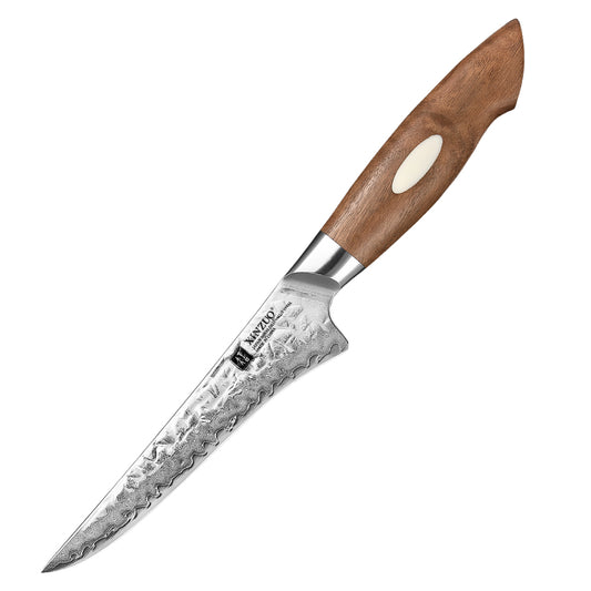 XINZUO 6 Inches 67 Layers Japanese AUS-10 Damascus Steel Boning Knife-Jiang Series