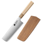 XINZUO Premium Nakiri Knife,Aogami No.2 Carbon Steel,Ergonomic Sharp Kitchen Chef Knife for Home & Professional Use