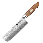 XINZUO 6.8 Inches 67 Layers Japanese AUS-10 Damascus Steel Nakiri Knife-Jiang Series