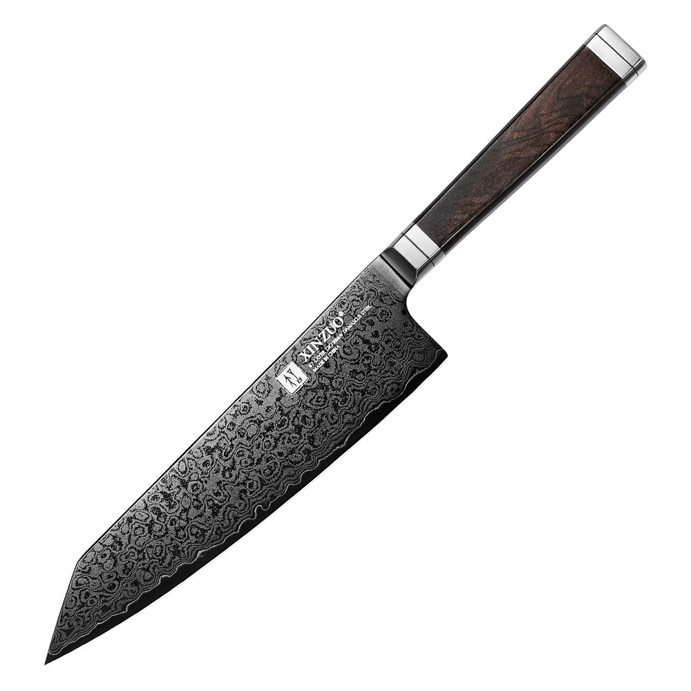 XINZUO Ji Series 8.3" Bunka Knife 67-Layer Damascus Steel for Meat Vegetable Slicing