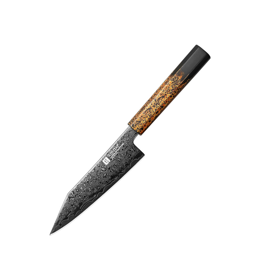 XINZUO Practical 6 Inches Bunka Knife 49-Layer Damascus ZDP-189 Core Ebony Wood Handle