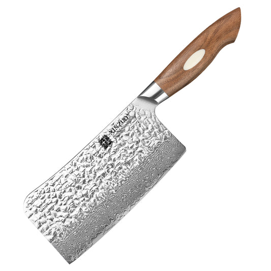 XINZUO 6.5 Inches 67 Layers  Damascus Steel Bone Chopper Knife-Jiang Series -Jiang Series