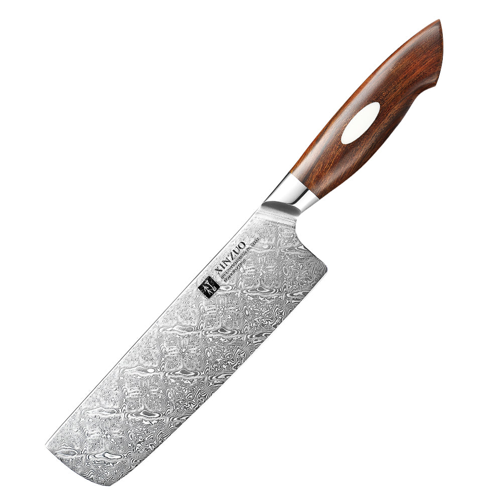 XINZUO 6.8 Inches 110 Layers Damascus Steel Nakiri Knife-Jiang Series