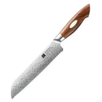XINZUO 8 Inches 110 Layers Damascus Steel Serrated Knife/Bread Knife-Jiang Series
