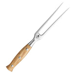 XINZUO XINZUO Forged Meat Fork, 430 Stainless Steel with Olive Wood Handle,One-piece Forged Large Meat Fork,
