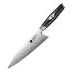 XINZUO Professional Chef Knife - Böhler M390 Powder Core, Water Wave Damascus Pattern, Comfort Grip Handle for Home & Restaurant Use