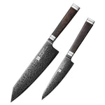 XINZUO Ji Series 2PCS Knife Set 67 Layers Damascus Super Steel 5.3”Utility Knife+8.3"Bunka Knife Hand-forged Kitchen Knife
