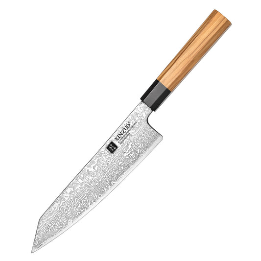 XINZUO PM8 Series 67 Layers Damascus Powder Steel Kiritsuke Chef Knife 8.5 inches