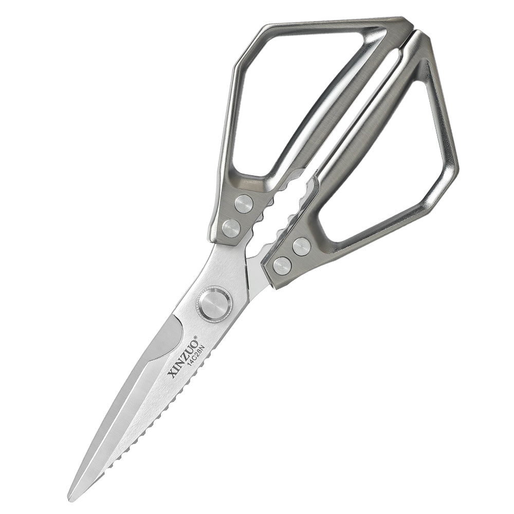 XINZUO 1PC Kitchen Knife Multifunctional & Innovative Design 14C28N Stainless Steel Aluminum Alloy Handle