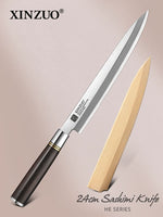 XINZUO He Series Forged Steel 24cm Sashimi Knife