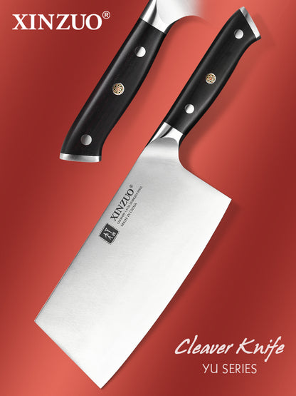XINZUO YU SERIES XINZUO 7‘’ inch Cleaver Kitchen Knife