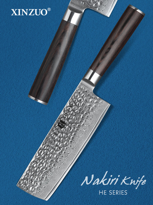 XINZUO HE SERIES 6.8" inch Nakiri Knife