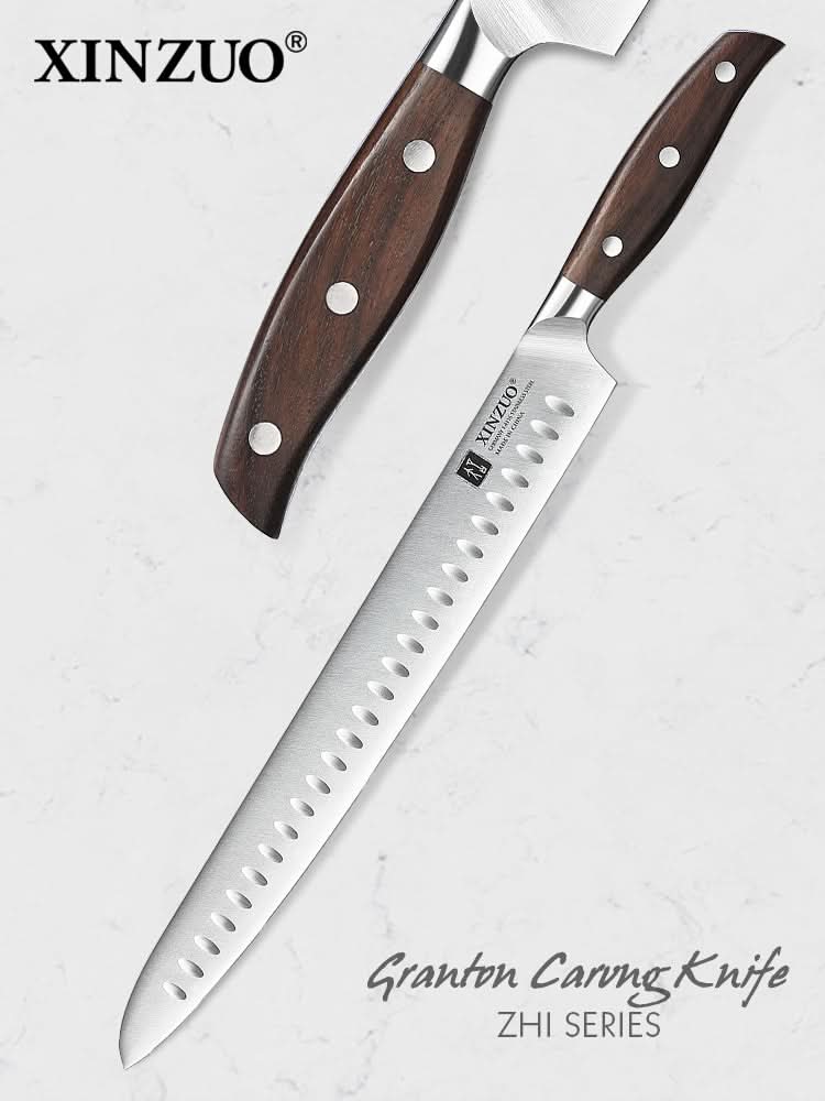 XINZUO Zhi Series German 1.4116 Steel Granton Carving Knife