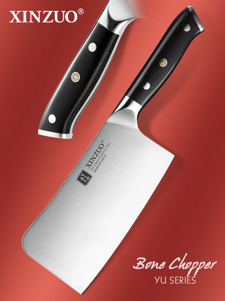 XINZUO YU SERIES Stainless Steel 6.5‘’ inch Bone Chopper Knife