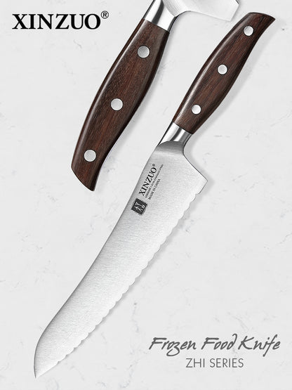 XINZUO ZHI Series German 1.4116 Steel Frozen Food Knife